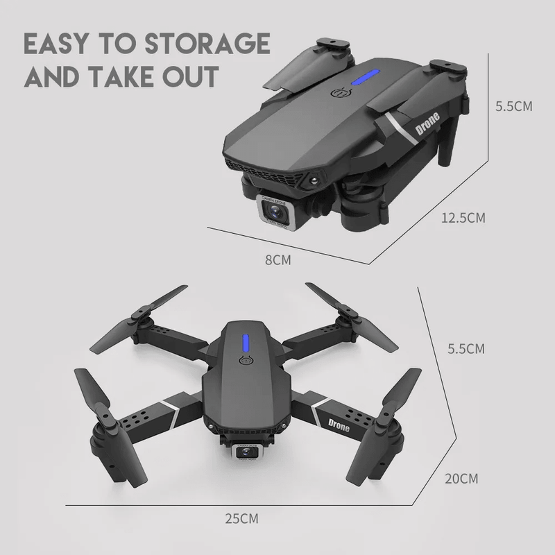 Drone Plegable Wifi Doble Batería W8 - Quik Col